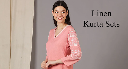 Enhance Your Wardrobe with Linen Kurta Sets from Dharya