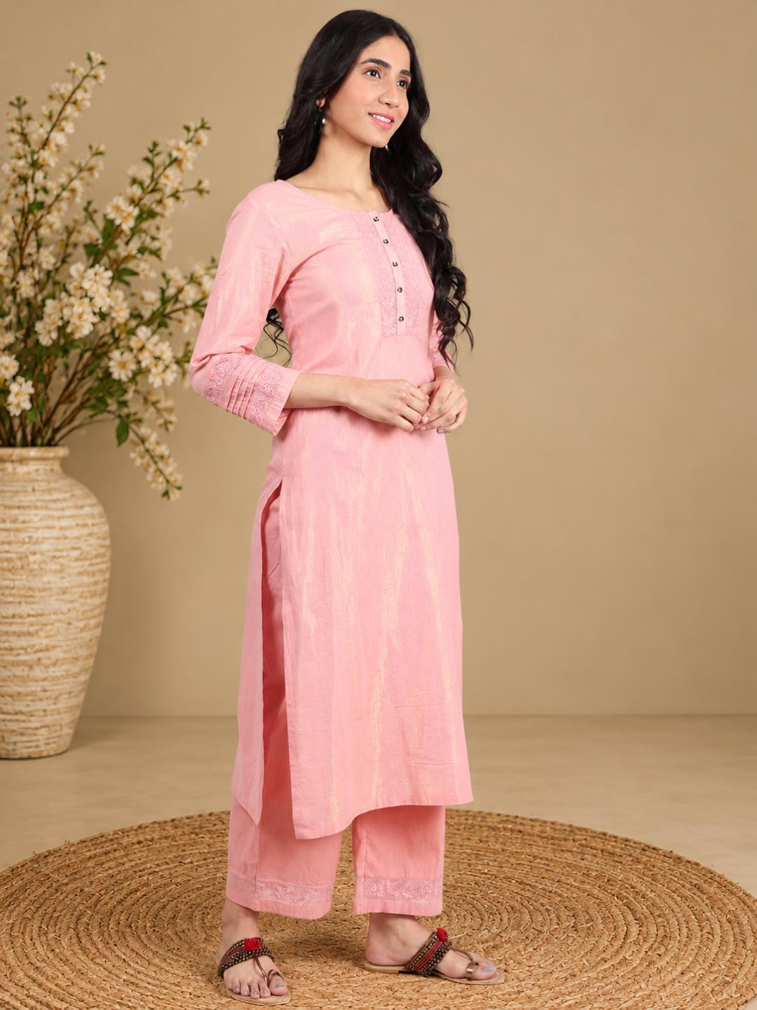 pastel-pink-embroidered-cotton-lurex-kurta-with-pants